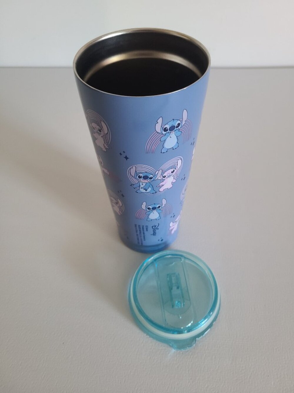 Disney Lilo Stitch Angel Double Walled Stainless Tumbler 22 oz Blue - Picture 4 of 10